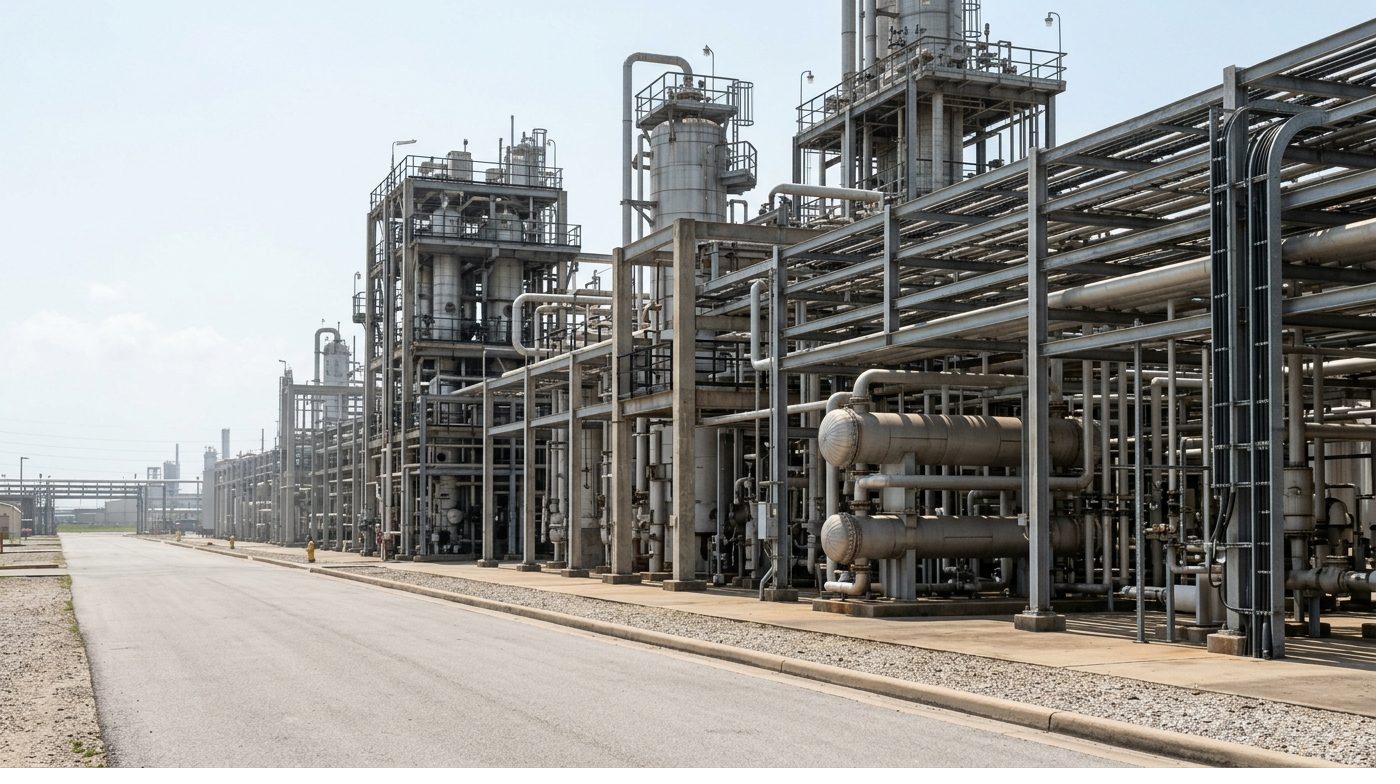 Industrial process complex on the Gulf Coast