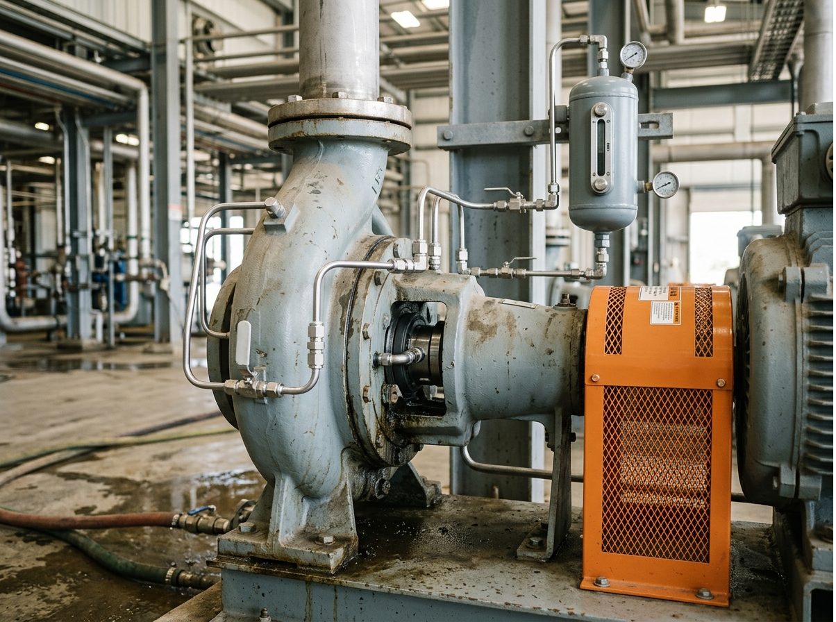 Mechanical seal support system technical close-up