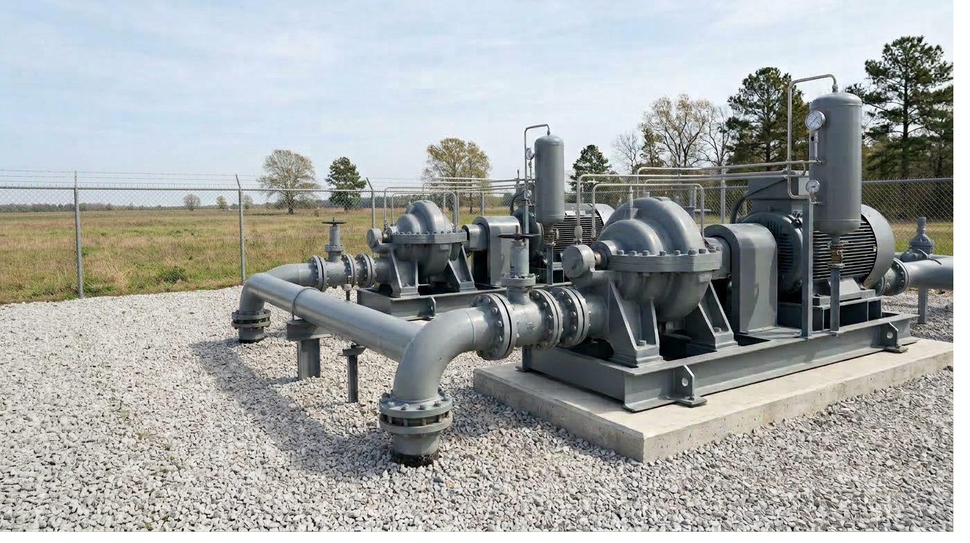 NGL pumping station with centrifugal pump and seal support equipment