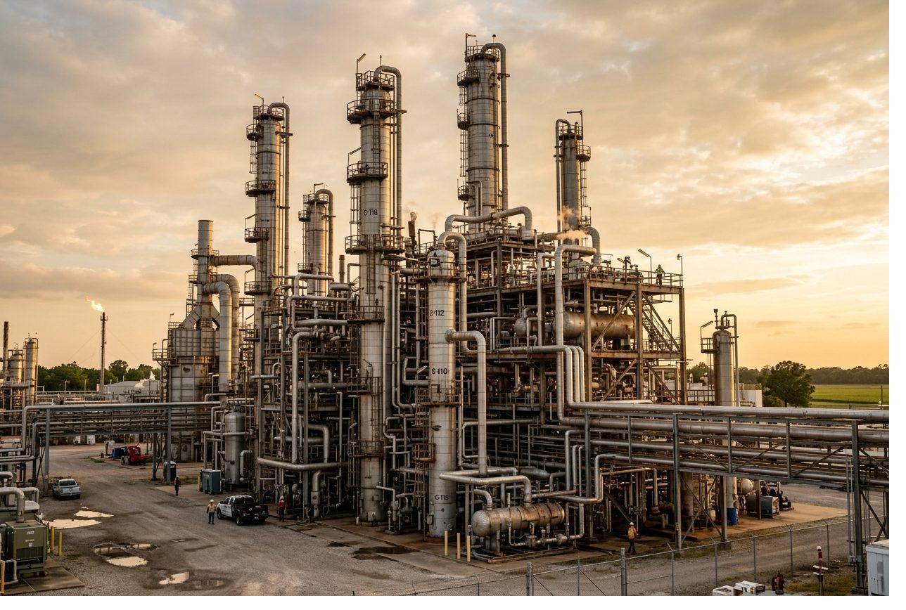 Petrochemical refinery process unit